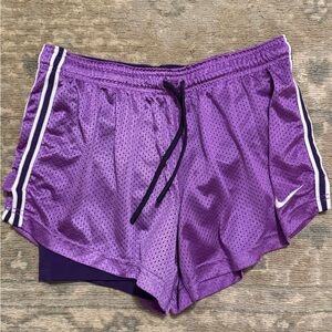Nike Purple Athletic Shorts with Breathable Mesh